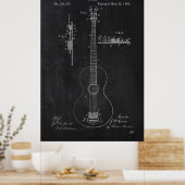 Brevet de guitare de tableau noir (Cuisine)
