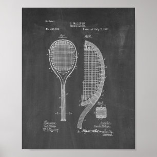 Brevet de raquette de tennis - tableau de bord