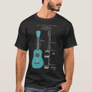 Brevet d'ukulélé, T-shirt d'ukulélé, cadeau de