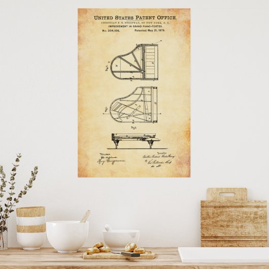 Brevet - Piano - Poster (Cuisine)