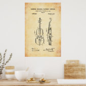 Brevet - Violon - Affiche (Cuisine)