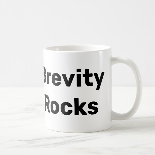 Brevity Rocks Mug à gauche (Droite)