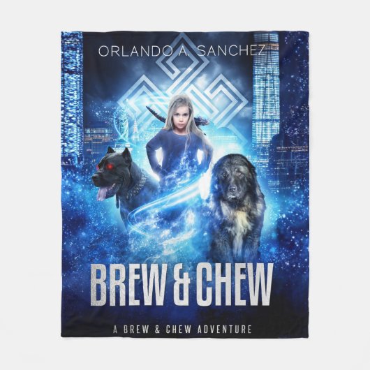Brew & Chew Fleece Deken (Voorkant)