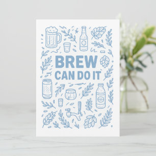 Brew kan het bedankkaart