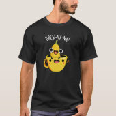Brew-nana Funny Banana Pun Dark BG T-shirt (Voorkant)
