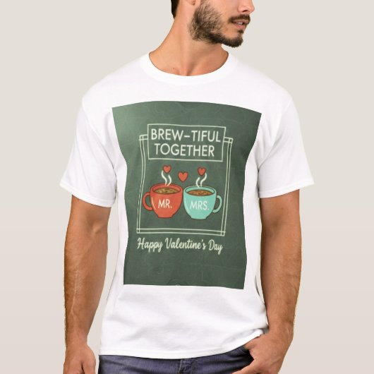 "Brew-tiful Together" VDay T-Shirt (Voorkant)