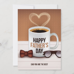 Brew-tiful Vaderdag Wensen voor Coffee Dads Feestdagenkaart