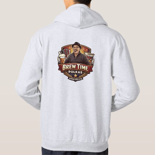 Brew Time Polkas-trui Hoodie (Achterkant)