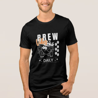 Brew Vibes Daily Retro Coffee Lover T-shirt