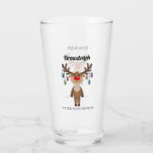 Brewdolph de Rode Neus Rendier Glas (Achterkant)