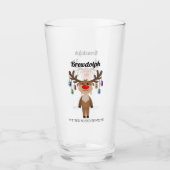 Brewdolph de Rode Neus Rendier Glas (Voorkant)