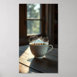 Brewed Escape - Een berg in mijn beker Poster