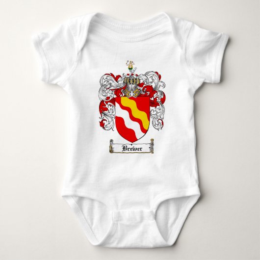 BREWER FAMILIE CREST - BREWER COAT VAN WAPENS ROMPER (Voorkant)