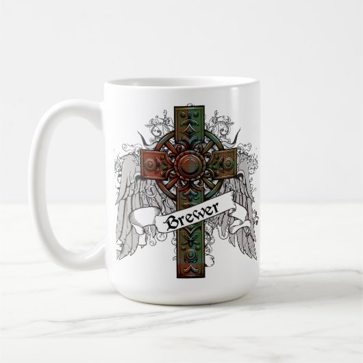 Brewer Tartan Cross Koffiemok (Links)