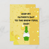 Brewful Vaderdag Kaart Funny Beer Dad (Voorkant / Achterkant)