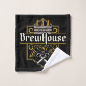 BrewHouse personnalisée Meilleure bière artisanale (Gant de toilette)