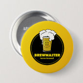Brewmaster Beer homevrouwvader Ronde Button 7,6 Cm (Voorkant /achterkant)