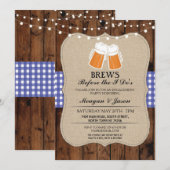 Brews Before The I Do's Couple's Shower Invitation (Devant / Derrière)