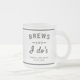Brews en I Do's Brouwerij Thema Bruiloft Bier Mok