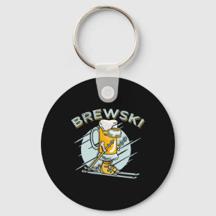 Brewski - Skibier voor wintersport Sleutelhanger