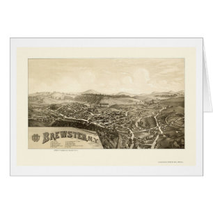 Brewster, carte panoramique de NY - 1887