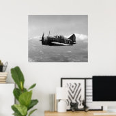 Brewster F2A Buffalo Poster (Thuiskantoor)