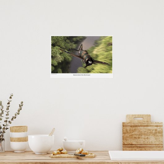 Brewster F2A Buffalo Poster (Keuken)