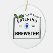 Brewster MA Keramisch Ornament (Links)