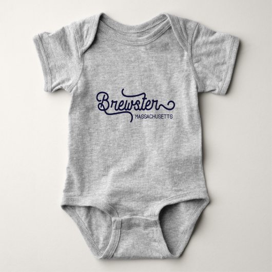 Brewster Massachusetts Baby Bodypak Romper (Voorkant)