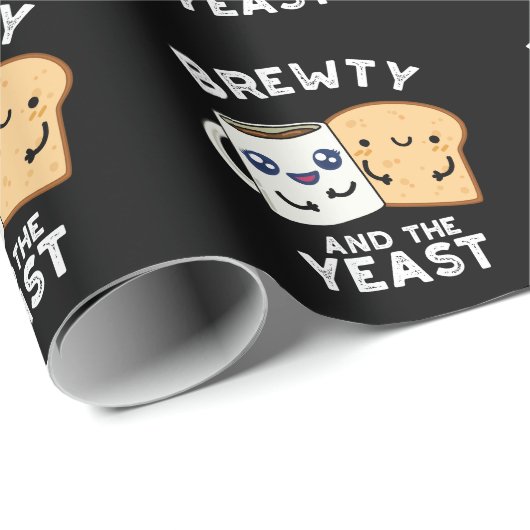 Brewty En De Gist Grappige Film Pun Dark BG Cadeaupapier (Rol Hoek)