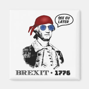 Brexit 1776 George Washington Coole Zonnebril Magneet