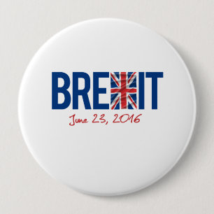 BREXIT - 23 juni 2016 - - Ronde Button 4,0 Cm