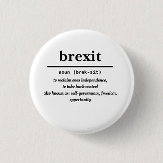 brexit badge ronde button 3,2 cm