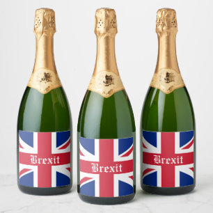 Brexit Celebration Sparkling Wijnetiket