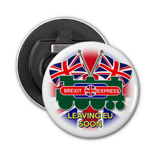 Brexit flesopener button flesopener (Voorkant)