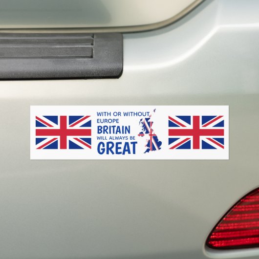 BREXIT GROOT-BRITTANNIË BUMPERSTICKER (Op auto)