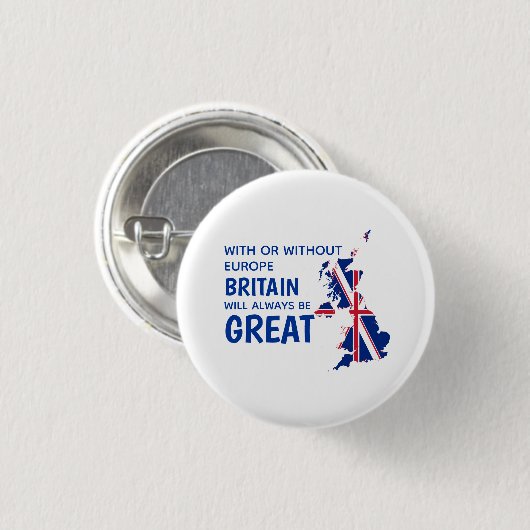 BREXIT GROOT-BRITTANNIË RONDE BUTTON 3,2 CM (Voorkant /achterkant)