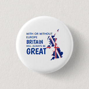 BREXIT GROOT-BRITTANNIË RONDE BUTTON 3,2 CM