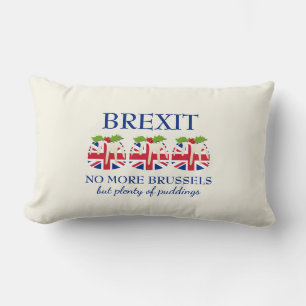 BREXIT   Kerstpudding   UNION JACK Kussen
