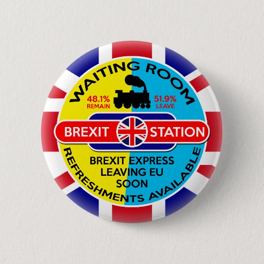 Brexit Ronde Button 5,7 Cm (Voorkant)