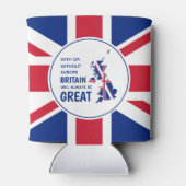 BREXIT UK Altijd Great Patriotic Union Jack Blikjeskoeler (Achterkant)