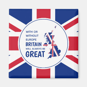 BREXIT UK Altijd Great Patriotic Union Jack Magneet
