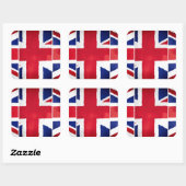 Brexit UK Vierkante Sticker (Vel)