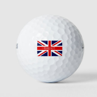 BREXIT UNION JACK - AFBEELDING VAN HOGE KWALITEIT GOLFBALLEN