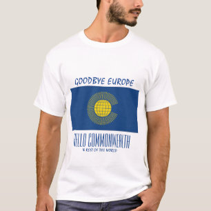 BREXIT Vaarwel Europa Hallo GEMEENSCHAPPELIJKE T-shirt