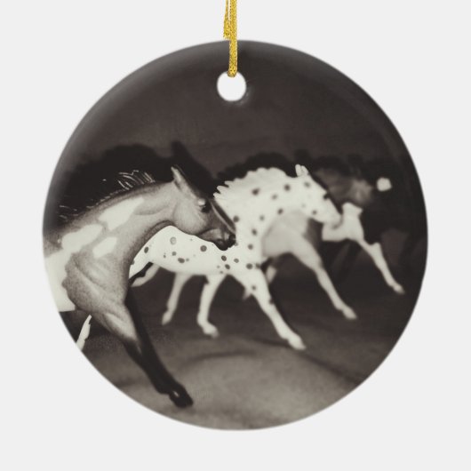 Breyer Model Horse kerstversiering Keramisch Ornament (Achterkant)