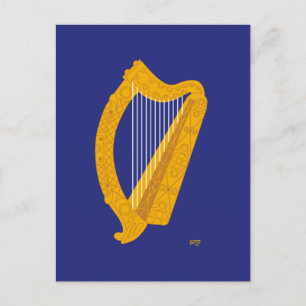 Brian Boru Harp - Symbool van Ierland Briefkaart