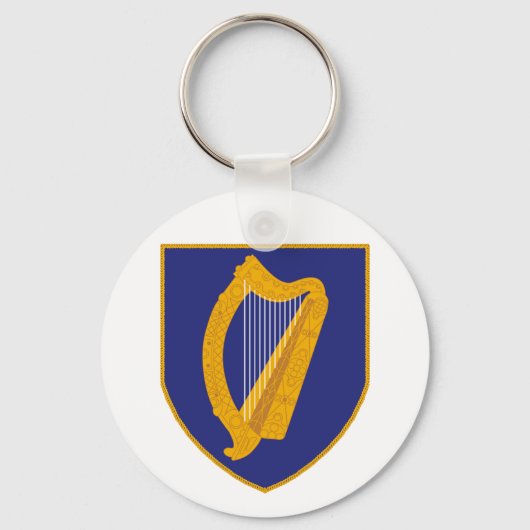 Brian Boru Harp - Symbool van Ierland Sleutelhanger (Voorkant)