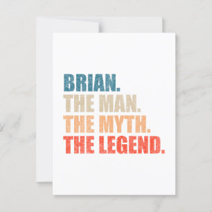 Brian De Man De Mythe De Legende Briefkaart