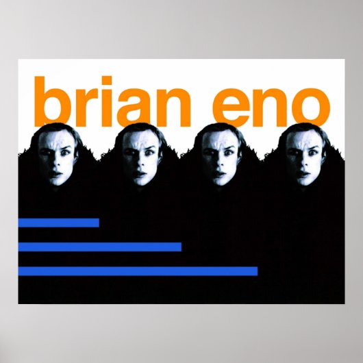 Brian Eno Poster (Voorkant)